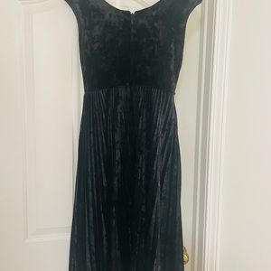 Black velvet dress